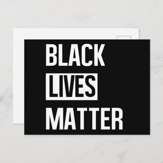 Black Lives Matter Briefkaart (Voorkant / Achterkant)