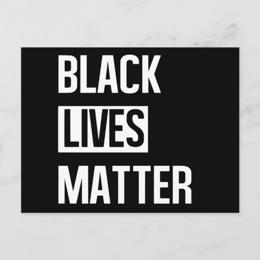 Black Lives Matter Briefkaart (Voorkant)