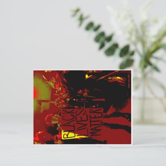 Black Lives Matter Briefkaart (Staand voorkant)