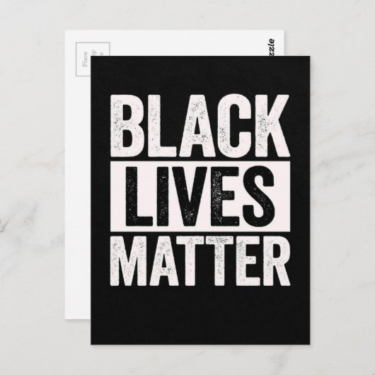 Black Lives Matter Briefkaart (Voorkant / Achterkant)
