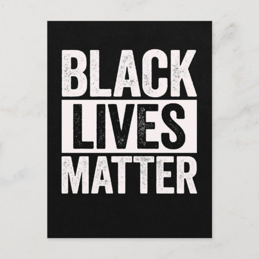 Black Lives Matter Briefkaart (Voorkant)