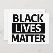 Black Lives Matter briefkaart of mini-teken (Voorkant / Achterkant)