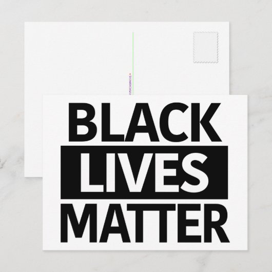 Black Lives Matter briefkaart of mini-teken (Voorkant / Achterkant)