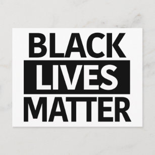 Black Lives Matter briefkaart of mini-teken