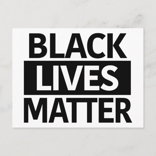 Black Lives Matter briefkaart of mini-teken (Voorkant)