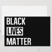 Black Lives Matter Briefpapier (Voorkant / Achterkant)