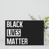 Black Lives Matter Briefpapier (Staand voorkant)