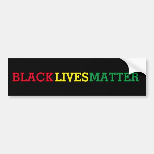 Black Lives Matter Bumpersticker (Voorkant)