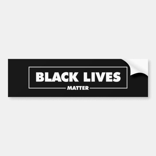 Black Lives Matter Bumpersticker (Voorkant)