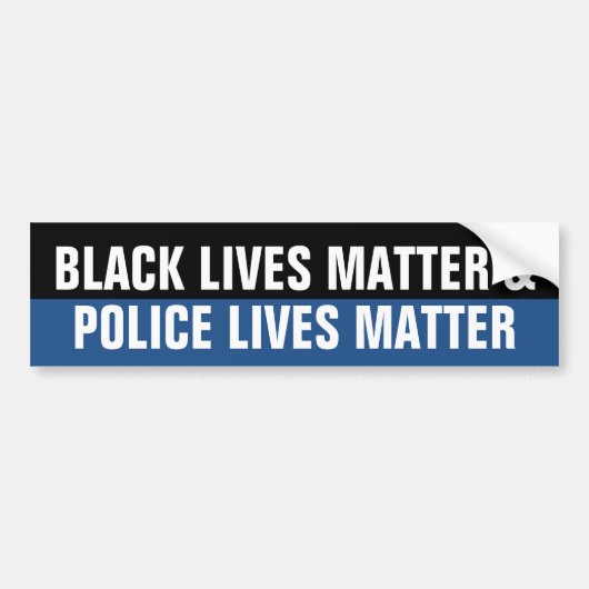 Black Lives Matter Bumpersticker (Voorkant)