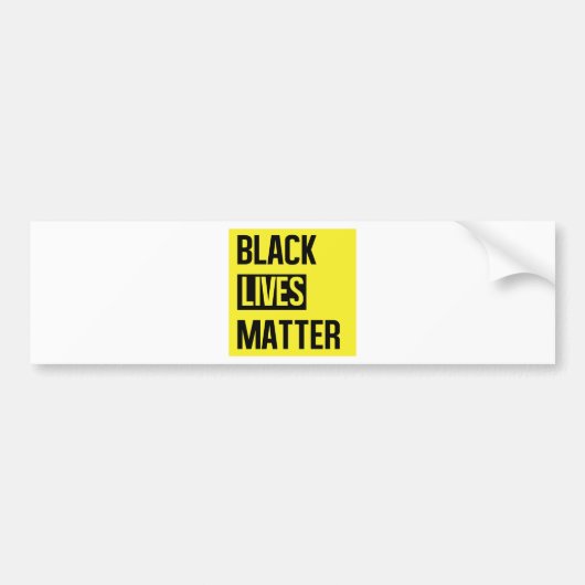 Black Lives Matter Bumpersticker (Voorkant)