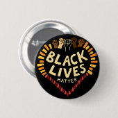 Black Lives Matter Button ~ dark (Voorkant /achterkant)