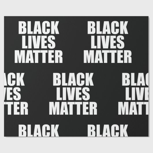 Black Lives Matter Cadeaupapier (Vlak)
