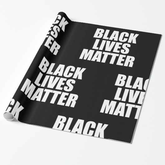 Black Lives Matter Cadeaupapier (Uitgerold)