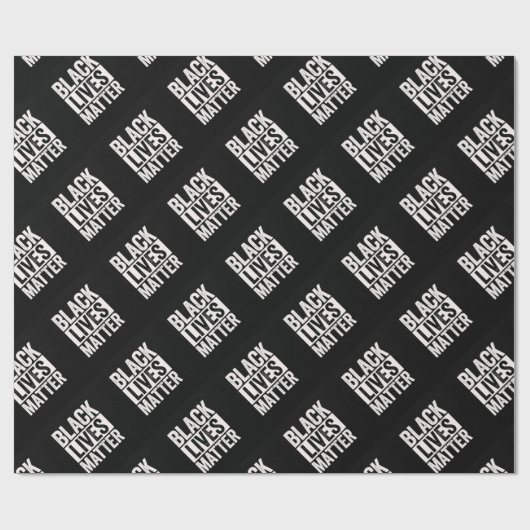 Black Lives Matter Cadeaupapier (Vlak)
