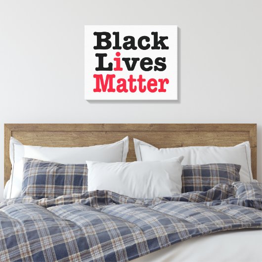 Black Lives Matter Canvas Afdruk (Insitu (Slaapkamer))