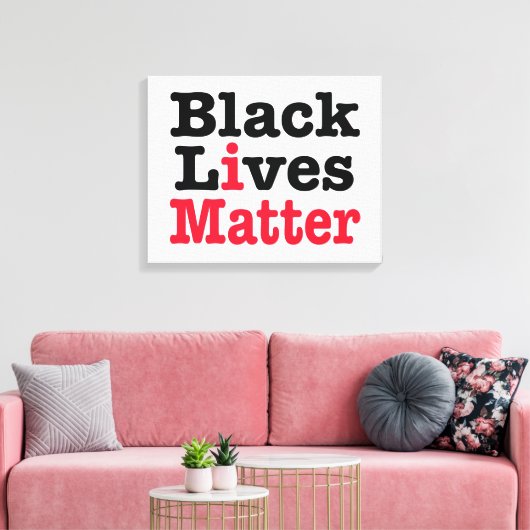 Black Lives Matter Canvas Afdruk (Insitu (Woonkamer))