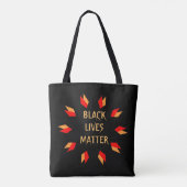 Black Lives Matter Canvas tas (Achterkant)