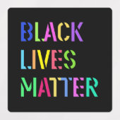 Black Lives Matter Colorful Stencil 01 Labels (Design 2)