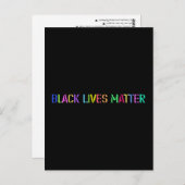 Black Lives Matter Colorful Stencil 02 Briefkaart (Voorkant / Achterkant)
