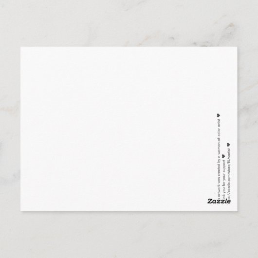 Black Lives Matter Colorful Stencil 02 Briefkaart (Achterkant)