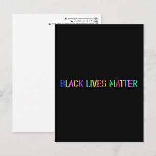 Black Lives Matter Colorful Stencil 02 Briefkaart