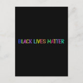 Black Lives Matter Colorful Stencil 02 Briefkaart (Voorkant)