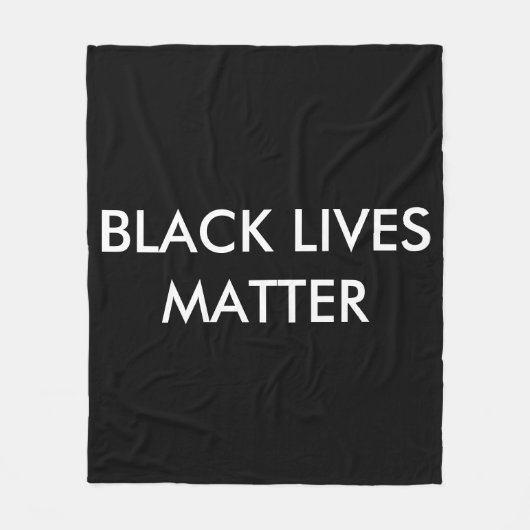 Black Lives Matter Custom Fleece Blanket, BLM (Voorkant)