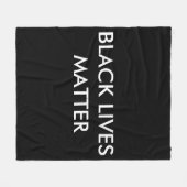 Black Lives Matter Custom Fleece Blanket, BLM (Voorkant (Horizontaal))