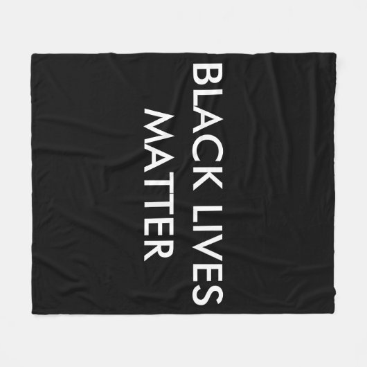 Black Lives Matter Custom Fleece Blanket, BLM (Voorkant (Horizontaal))