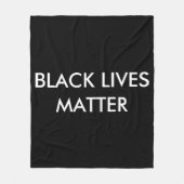 Black Lives Matter Custom Fleece Blanket, BLM Deken (Voorkant)