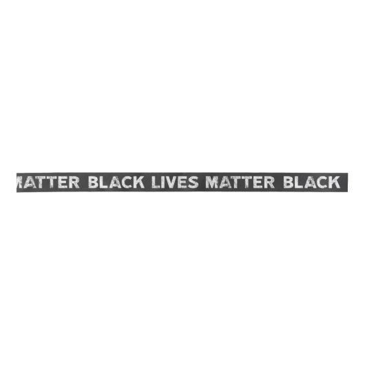 Black Lives Matter die tekstbloktape herhaalt Satijnen Lint (Voorkant)