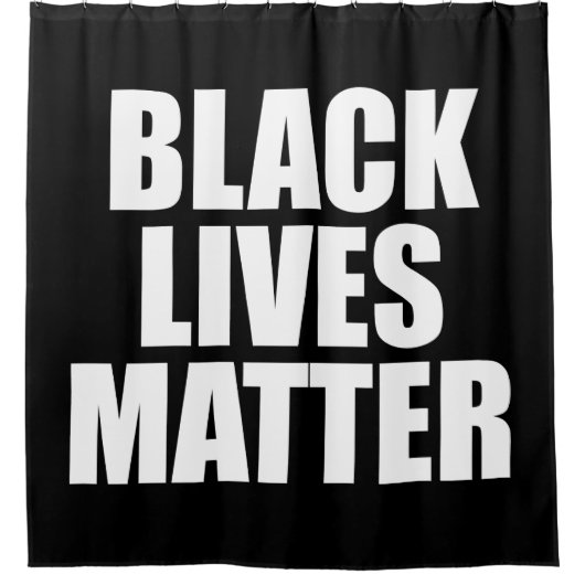 Black Lives Matter Douchegordijn (Voorkant)