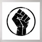 Black Lives Matter FIST 2 #BLM Poster (Voorkant)