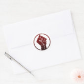 Black Lives Matter FIST 3 #BLM Ronde Sticker (Envelop)