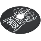 Black Lives Matter, Fist, Black Power, BHM Kerstboom Rok (Gekanteld)