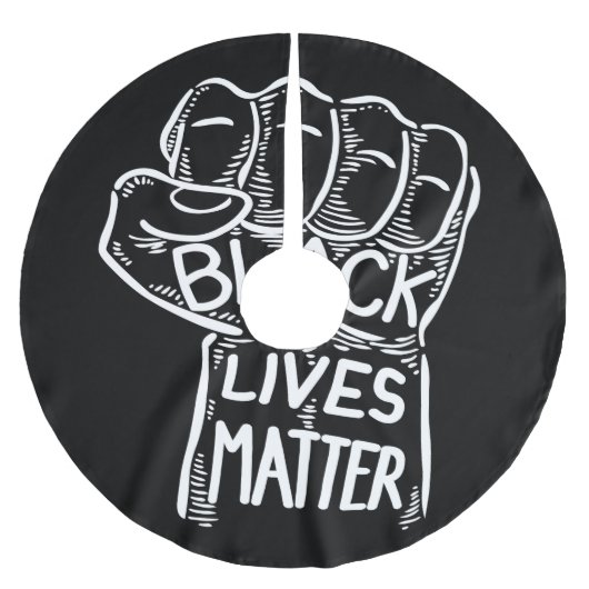 Black Lives Matter, Fist, Black Power, BHM Kerstboom Rok (Voorkant)
