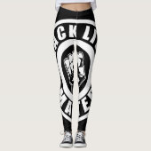 Black Lives Matter, Fist, Black Power, BHM Leggings (Voorkant)