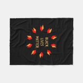 Black Lives Matter Fleece Blanket Deken (Voorkant (Horizontaal))