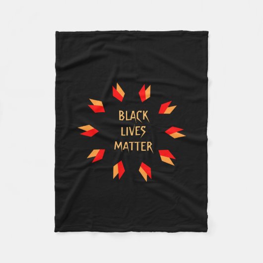 Black Lives Matter Fleece Blanket Deken (Voorkant)
