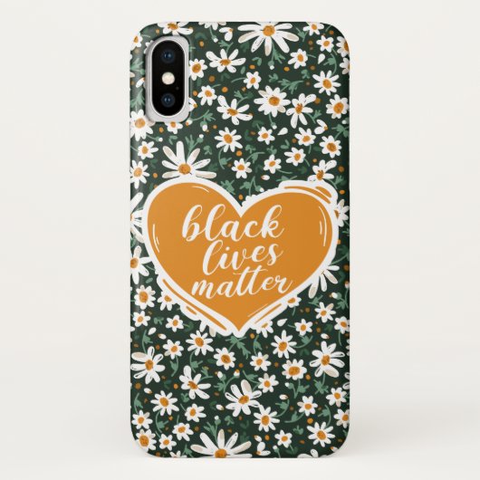 Black Lives Matter Flower Telefoonhoesje Case-Mate iPhone Case (Achterkant)