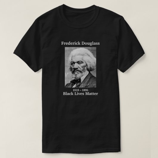 Black Lives Matter Frederick Douglass T-shirt (Design voorkant)