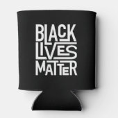 Black Lives Matter | Gelijke rechten Blikjeskoeler (Achterkant)