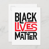 Black Lives Matter | Gelijke rechten Briefkaart (Voorkant / Achterkant)