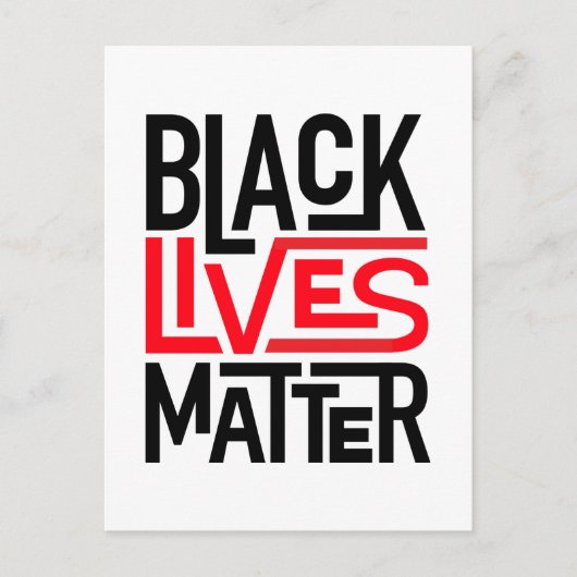 Black Lives Matter | Gelijke rechten Briefkaart (Voorkant)