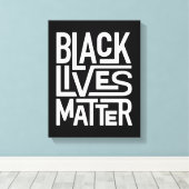Black Lives Matter | Gelijke rechten Canvas Afdruk (Insitu (Houten vloer))
