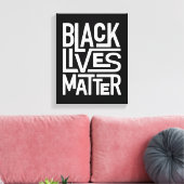 Black Lives Matter | Gelijke rechten Canvas Afdruk (Insitu (Woonkamer))