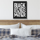 Black Lives Matter | Gelijke rechten Canvas Afdruk (Insitu (Slaapkamer))