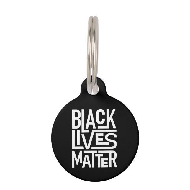 Black Lives Matter | Gelijke rechten Huisdierpenning (Voorkant)