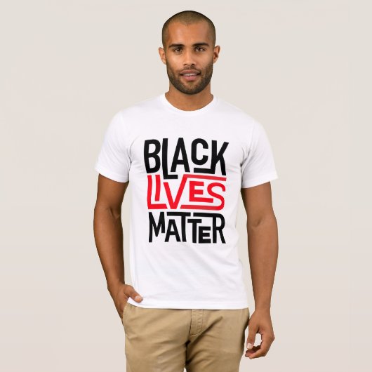 Black Lives Matter | Gelijke rechten T-shirt (Voorkant volledig)